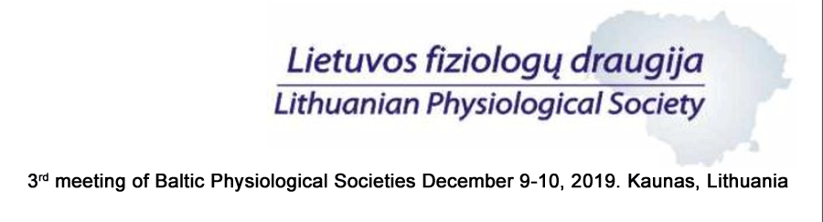 3-asis Baltijos šalių fiziologų draugijų susitikimas – 3-rd meeting of Baltic Physiological Societies